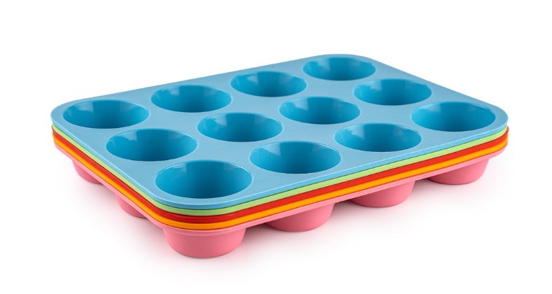 Thickened 12-Hole Round Silicone Cake Mold