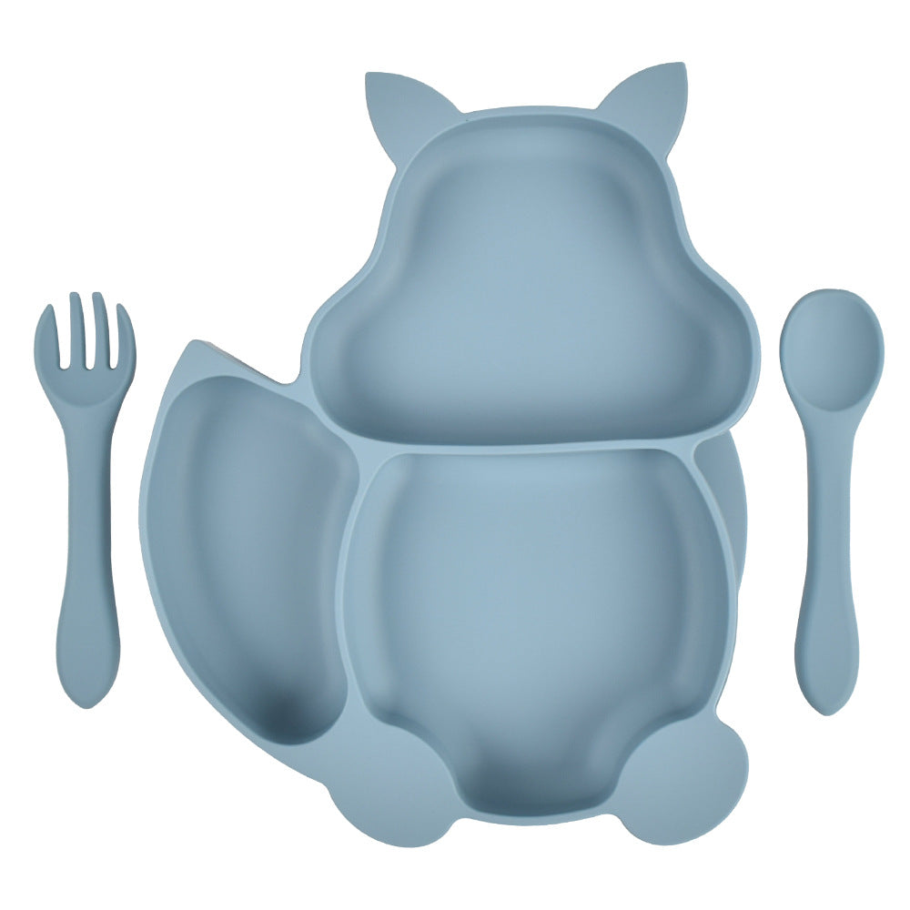 Suction Baby Feeding Set – 3 Plates, Bowl, Spoon & Fork