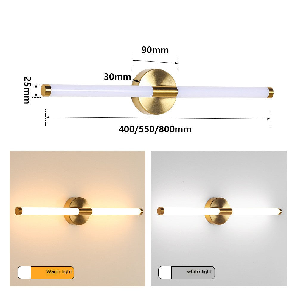 LED Bathroom Mirror Light - Simple Indoor Wall Lamp