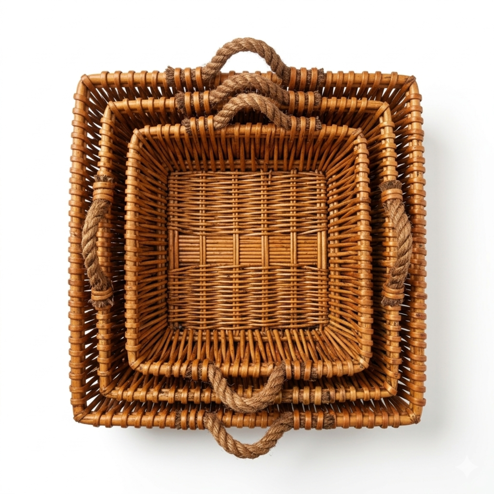 Woven Willow Home Organization Baskets – Set of 3