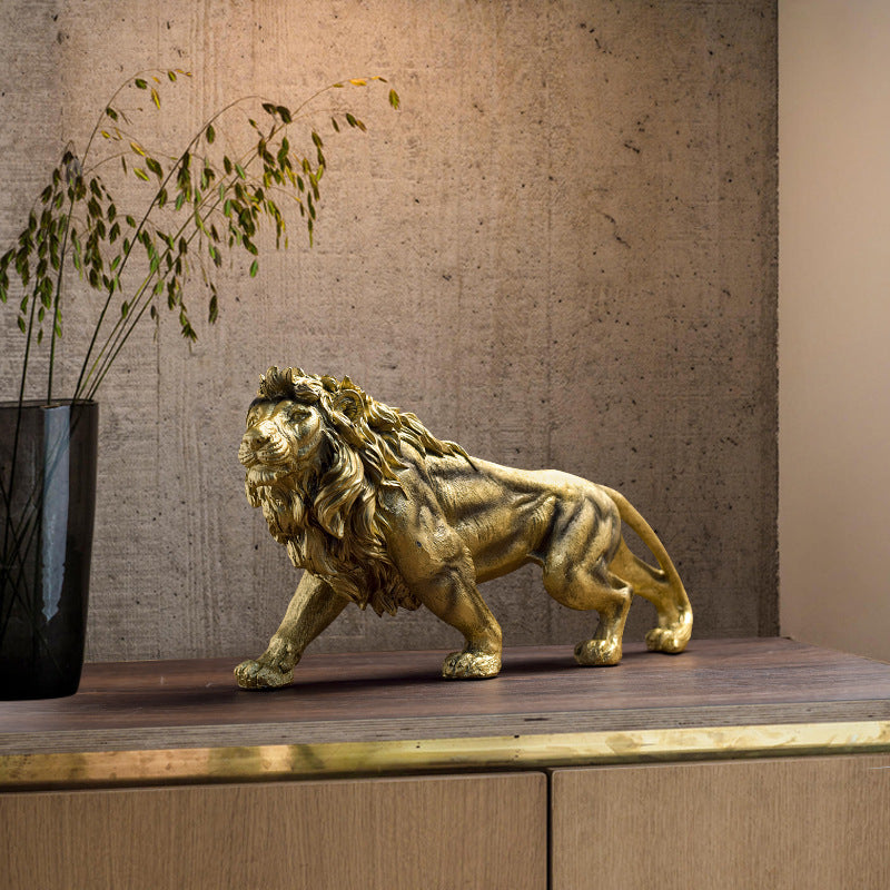 New Chinese Style Resin Lion Craft Decoration Piece