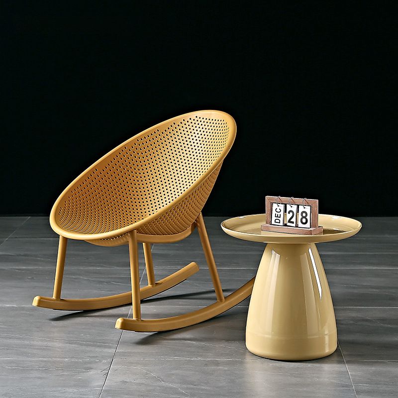 Modern Scandinavian Rocking Chair for Small Spaces