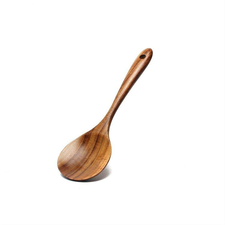 Acacia Wooden Spatula and Spoon Set for Cookware