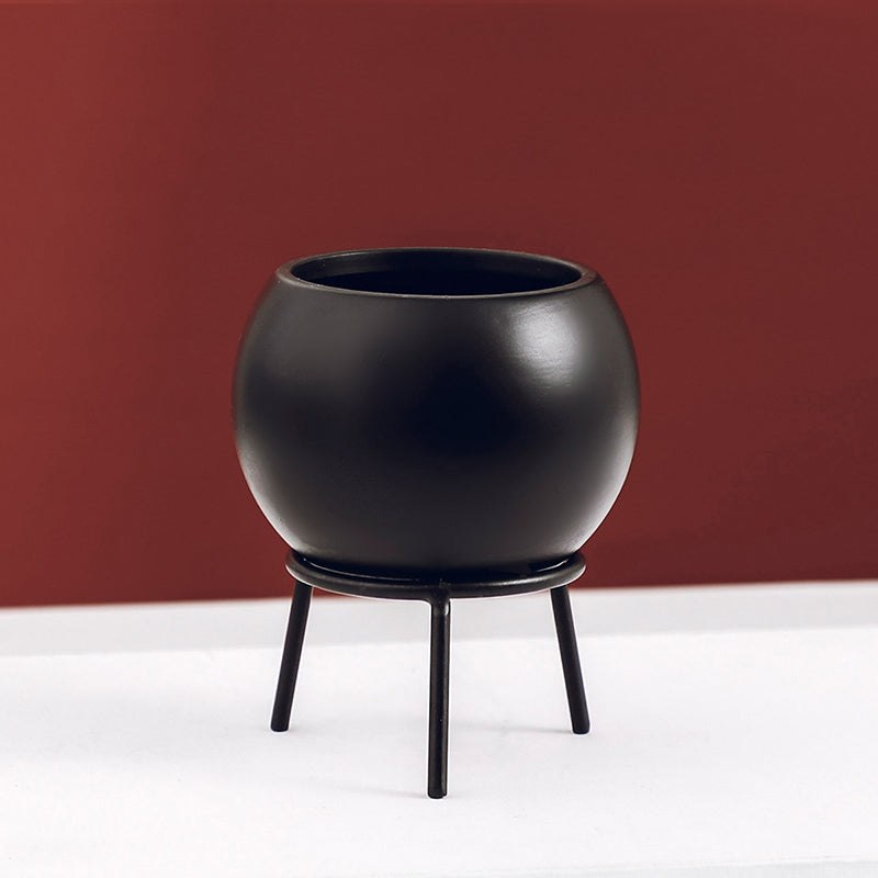 Nordic Ceramic Round Hydroponic Succulent Planter