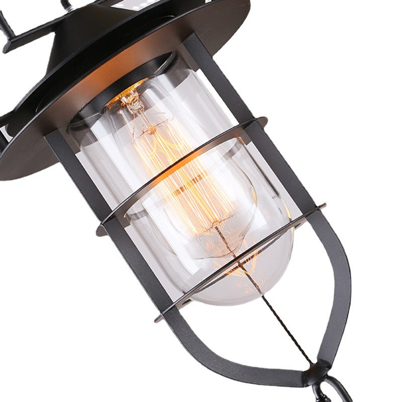 Creative Vintage Industrial Style Iron Lid Pendant Light