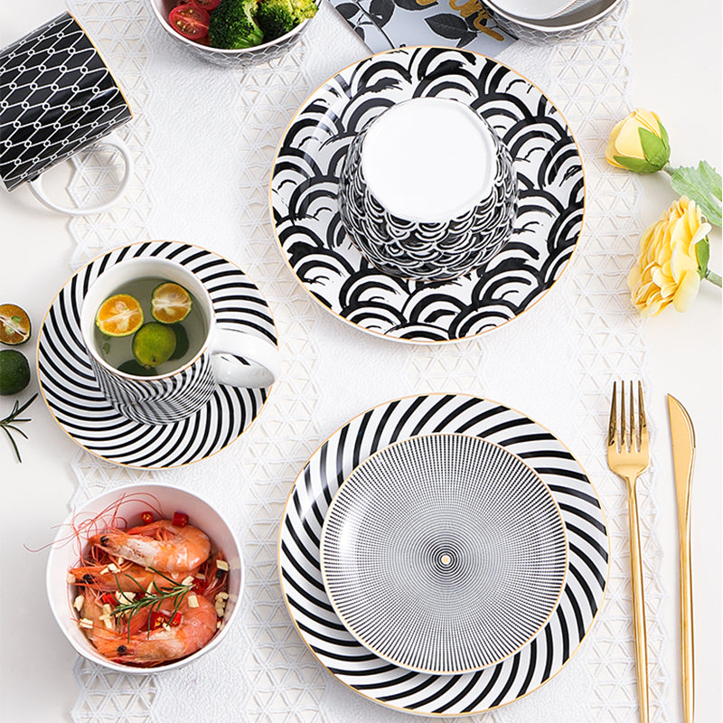 Nordic Irregular Porcelain Dinner Plate