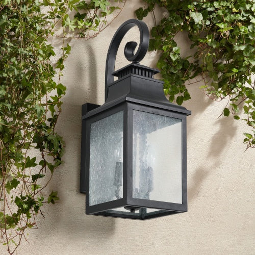 Large Outdoor Glass Wall Light, 2-Pack - view 3
