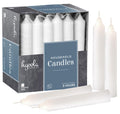 Hyoola Taper Candles - 4 Inch White Dripless Unscented Dinner Candle - 40 Pack European Made Candles 3 Hour Burn Time