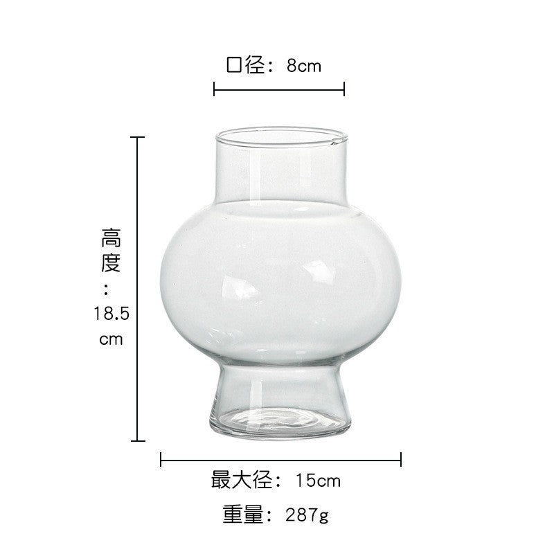 Luxury Vintage Glass Vase for Elegant Floral Decor