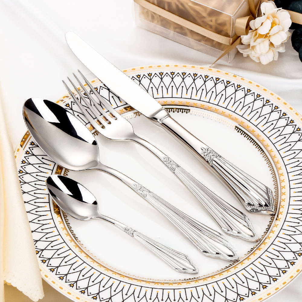 304 Stainless Steel Western Steak Cutlery Set (3 Pieces)