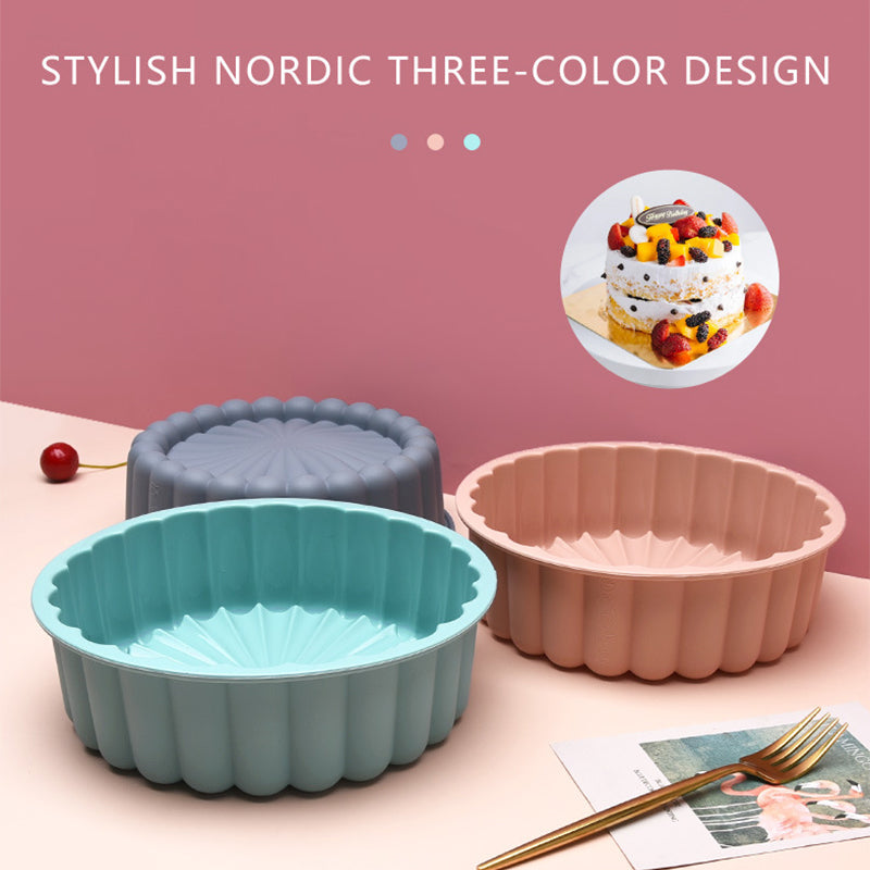 Pleated Round Silicone Cake Mold