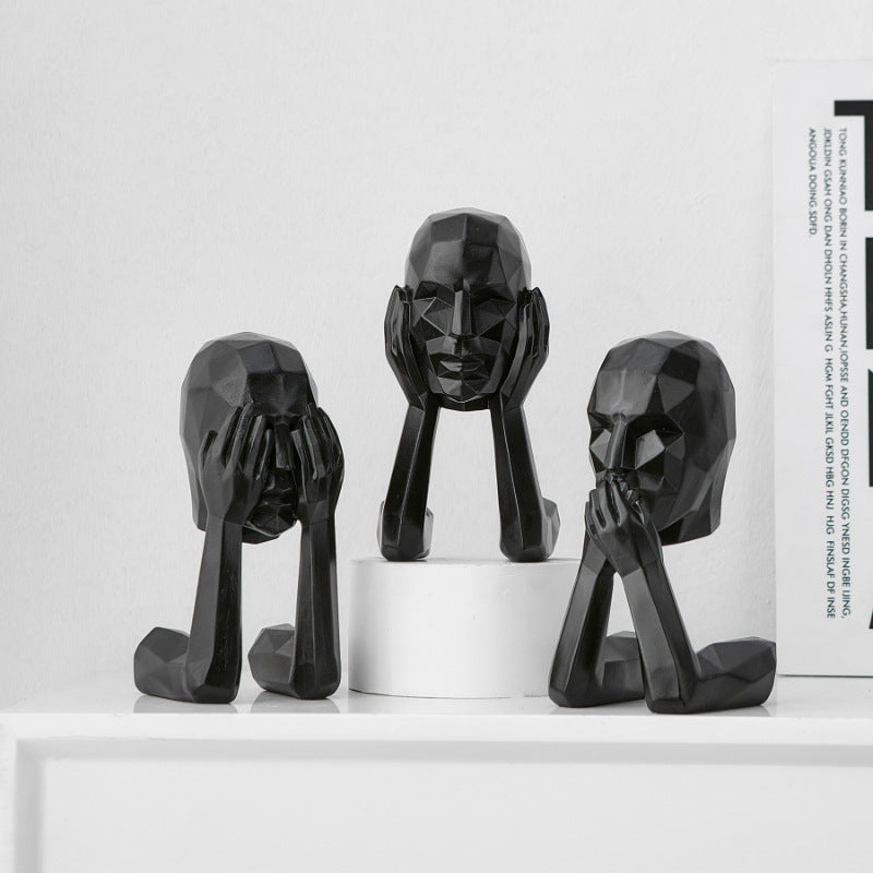 Abstract Art Figure Decoration for Modern Home Office