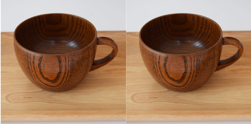 Handle Coffee Wooden Cup - Whole Ziziphus Wood Mug