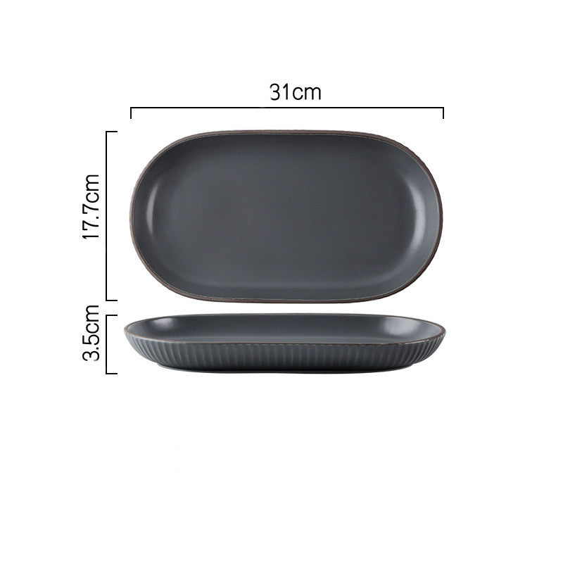 Wind Simple Bowl and Plate Set for Tableware