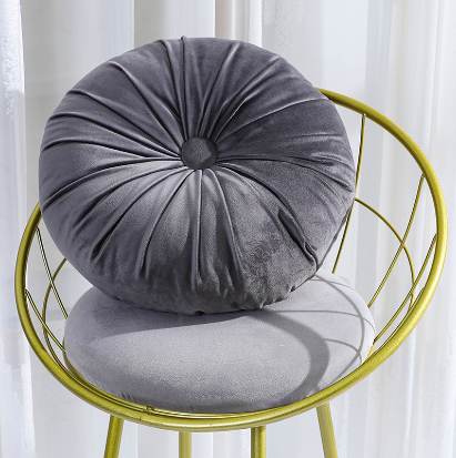 Handmade Velvet Round Throw Pillow