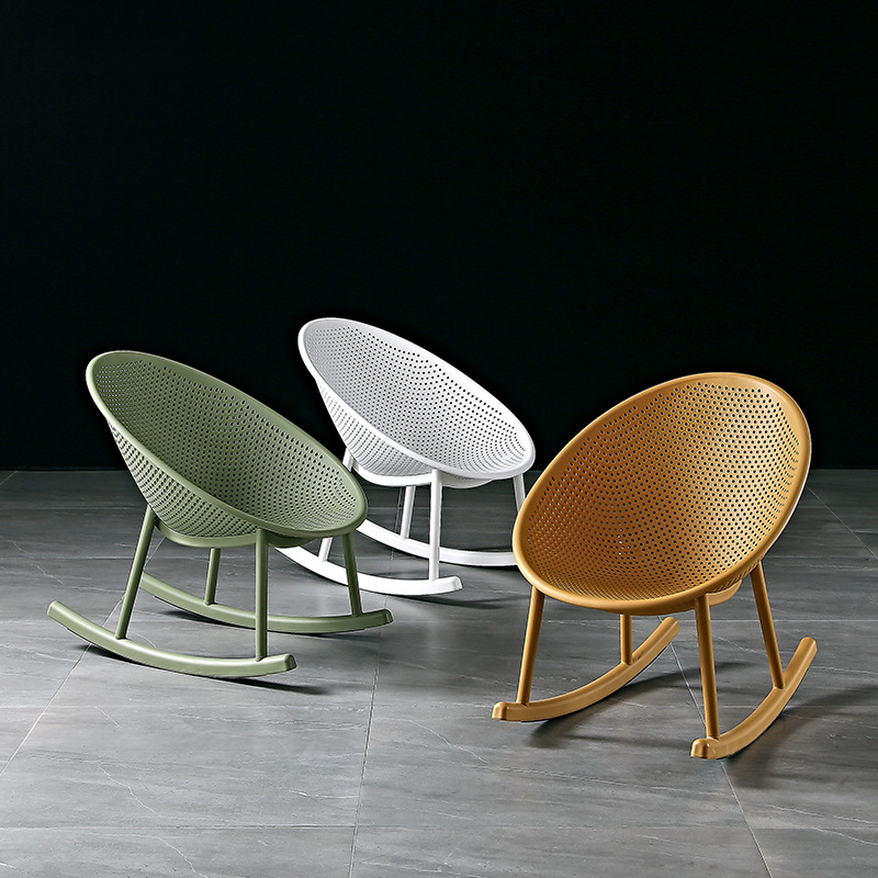 Modern Scandinavian Rocking Chair for Small Spaces