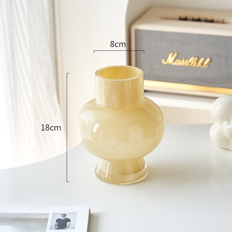 Luxury Vintage Glass Vase for Elegant Floral Decor