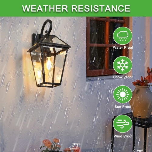 Modern Outdoor Waterproof Wall Light, 2-Pack - view 3