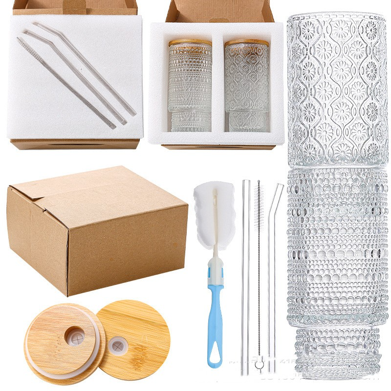 Glass Tumbler with Bamboo Lid