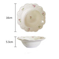 Premium Ceramic French Dessert Plate and Salad Bowl