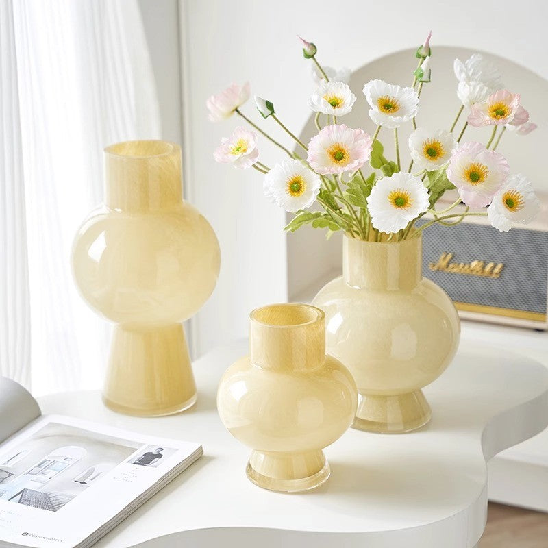 Luxury Vintage Glass Vase for Elegant Floral Decor