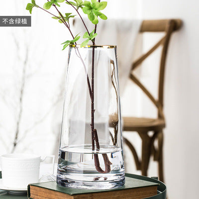 Gold-Trim Glass Vase - view 9