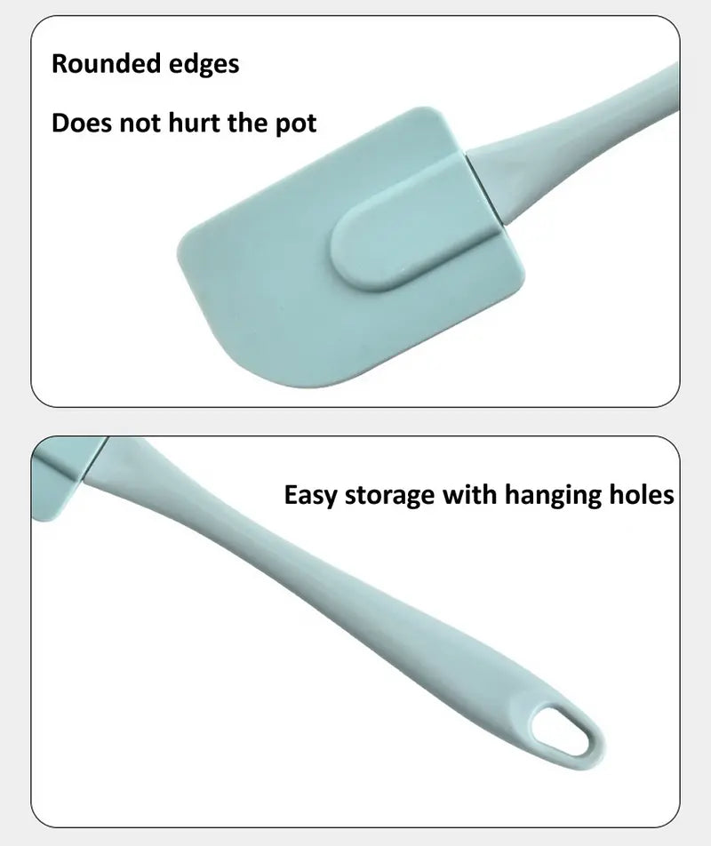 3PCS Silicone Spatula Set for Baking and Cooking
