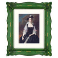 11x14 Picture Frame with 8x10 Mat, Vintage, Moss Green
