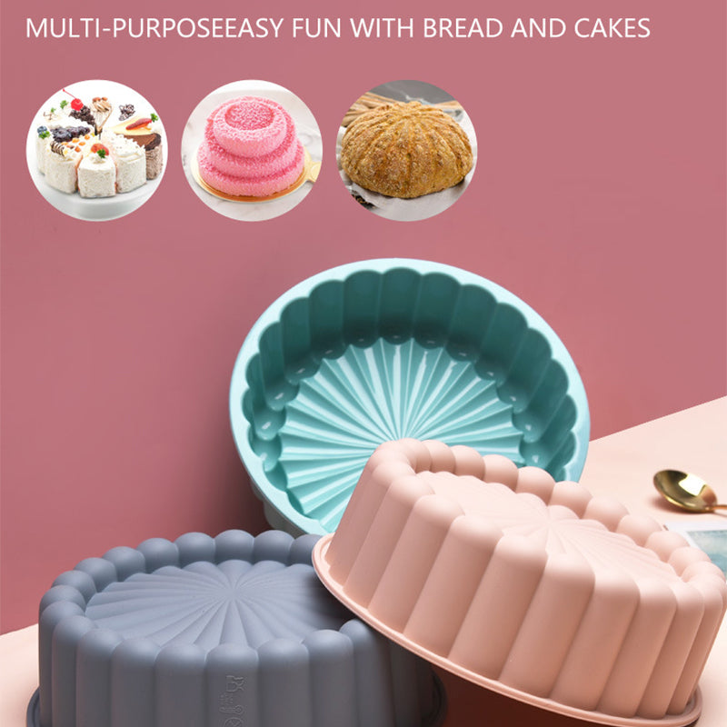 Pleated Round Silicone Cake Mold