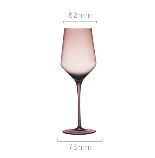 Colorful Lead-free Crystal Red Wine Glass for Banquets