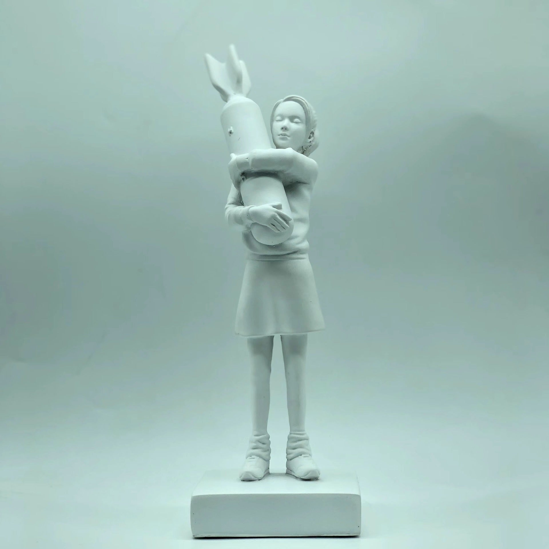 Modern Art Resin Statue - Bomb Hugger Desk Decor