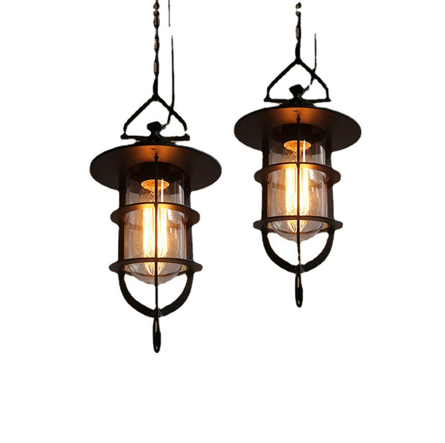 Creative Vintage Industrial Style Iron Lid Pendant Light