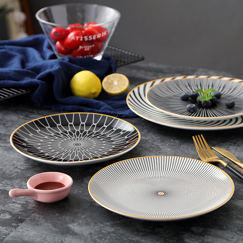 Nordic Irregular Porcelain Dinner Plate