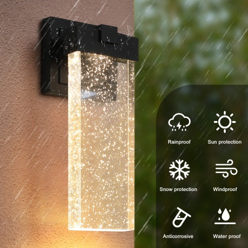 Outdoor Crystal LED Wall Lights, Set of 2 - view 6