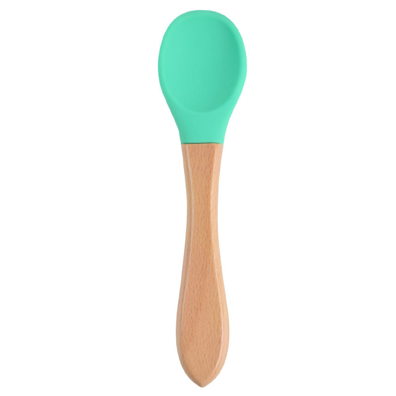 Multi-Color Silicone Training Spoon for Babies