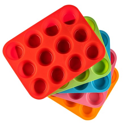 12-Cavity Round Silicone Baking Mold - view 2