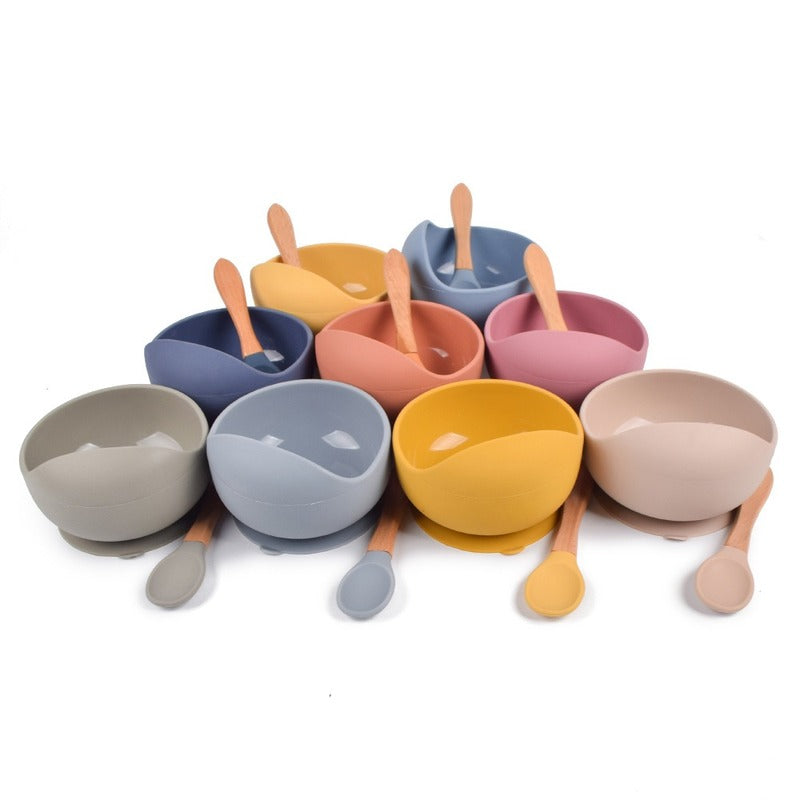 Multi-Color Silicone Training Spoon for Babies