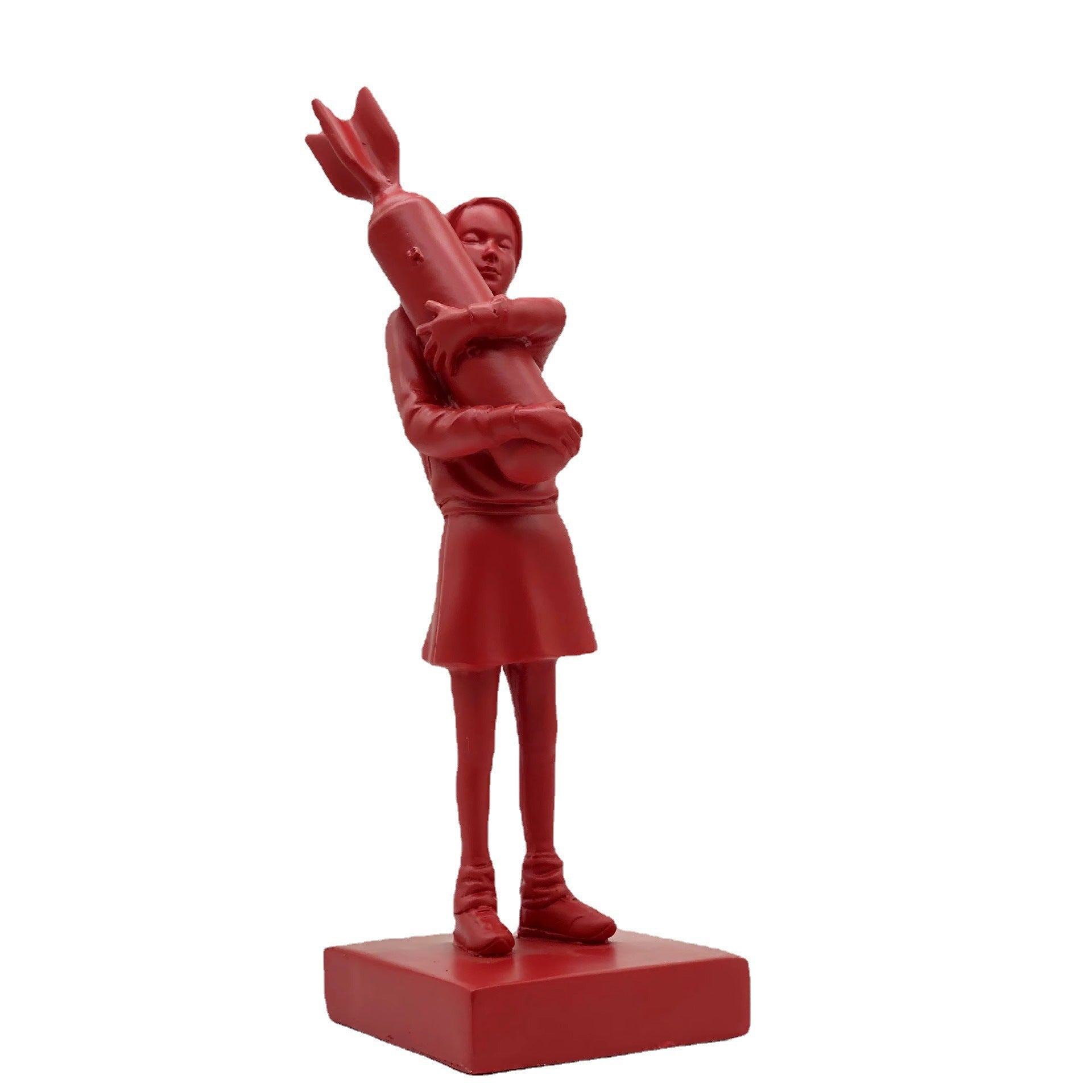 Modern Art Resin Statue - Bomb Hugger Desk Decor