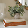 Beautiful Decorative Books - Set of 2 Linen Boxes Enhance Your Coffee Table Bookshelf or Mantle Decor - Aesthetic Fake/Faux Books for Modern Home Decoration Photo Storage and as a Keepsake Box