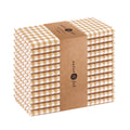 Native Fab Gingham Mini Check Cloth Napkins, 16x16 Inch, Set of 12