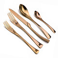 Rose Gold Flatware Set — 20 Piece, Service for 4
