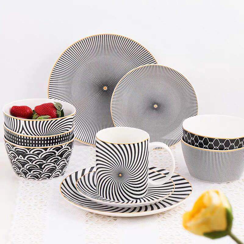 Nordic Irregular Porcelain Dinner Plate