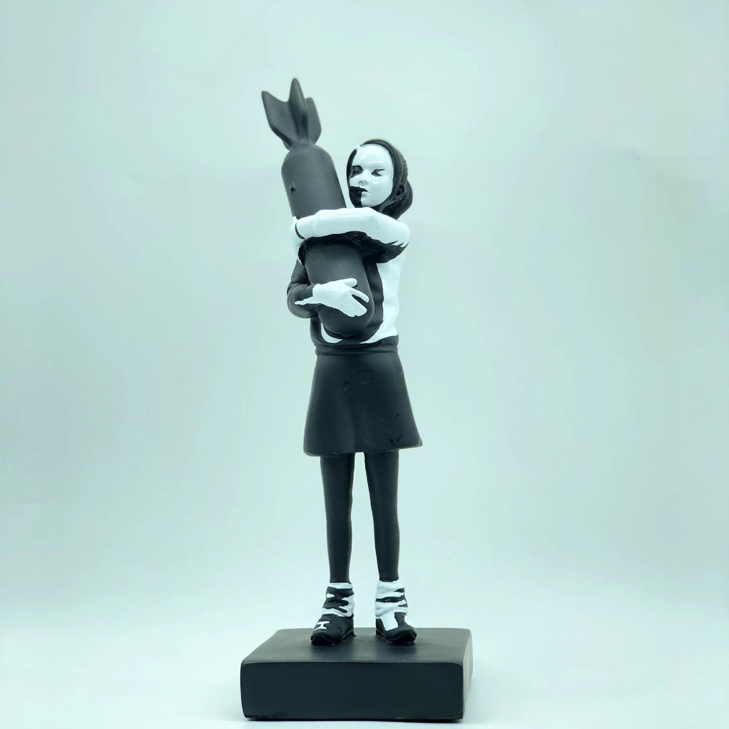 Modern Art Resin Statue - Bomb Hugger Desk Decor