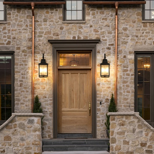 Large Outdoor Glass Wall Light, 2-Pack - view 5