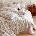 Boho Floral Comforter Set — King, Shabby Chic, 3 Piece