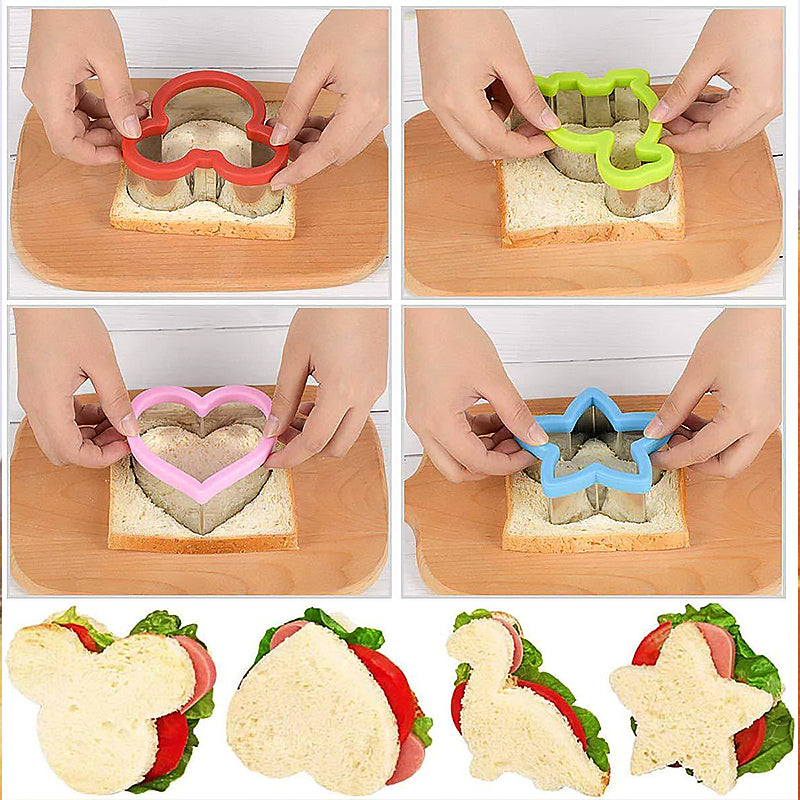 Stainless Steel Cartoon Sandwich and Cake Cutter Mold