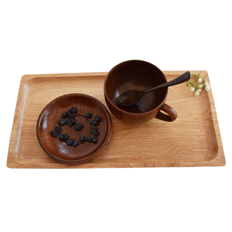 Handle Coffee Wooden Cup - Whole Ziziphus Wood Mug
