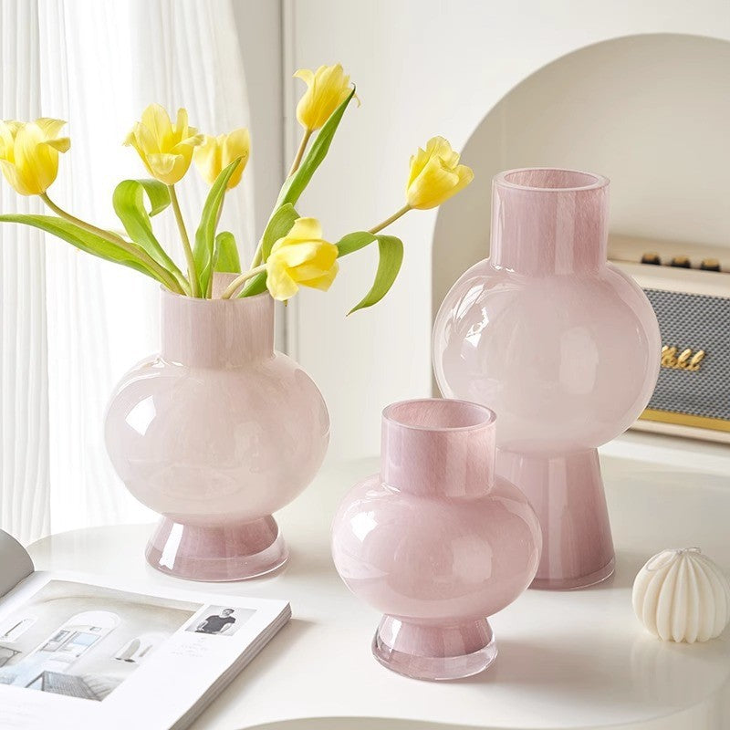 Luxury Vintage Glass Vase for Elegant Floral Decor