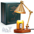 Candle Warmer Lamp with Timer & Dimmer, Height Adjustable, Gold