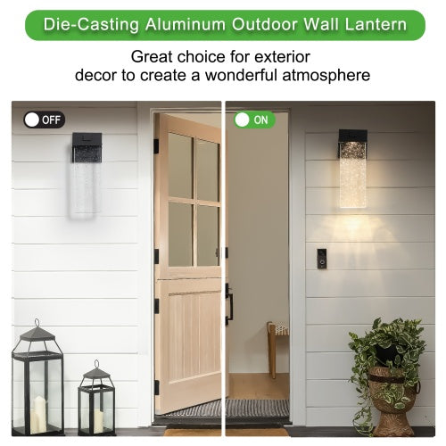 Outdoor Crystal LED Wall Lights, Set of 2 - view 7